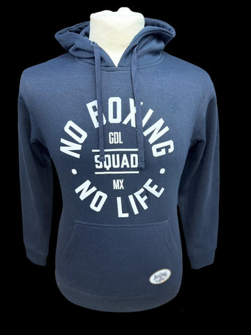 OFFICIAL NO BOXING NO LIFE GDL MX SQUAD HOODIE - BLACK/WHITE