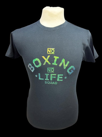 OFFICIAL NO BOXING NO LIFE - T SHIRT BLACK WITH NEON SHINE