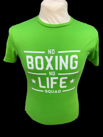 OFFICIAL NO BOXING NO LIFE - T SHIRT GREEN/WHITE