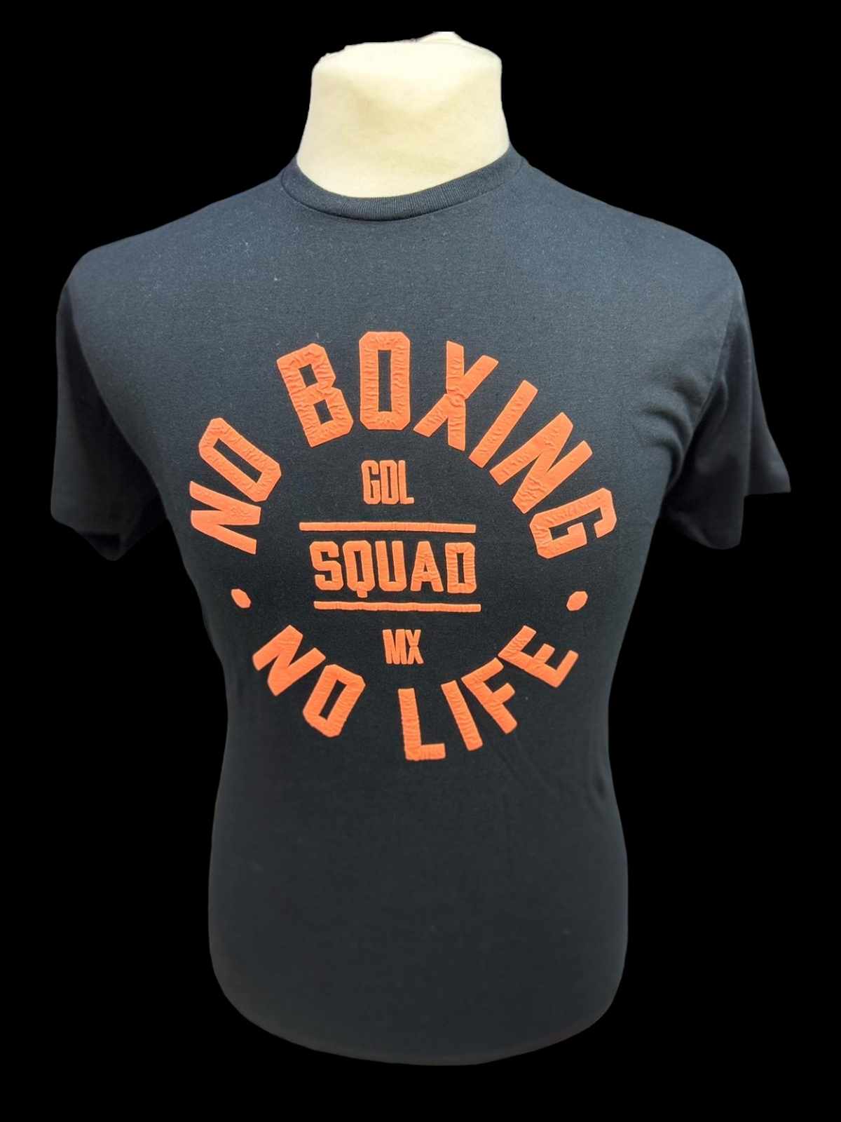 OFFICIAL NO BOXING NO LIFE GDL MX SQUAD T-SHIRT - BLACK/ORANGE