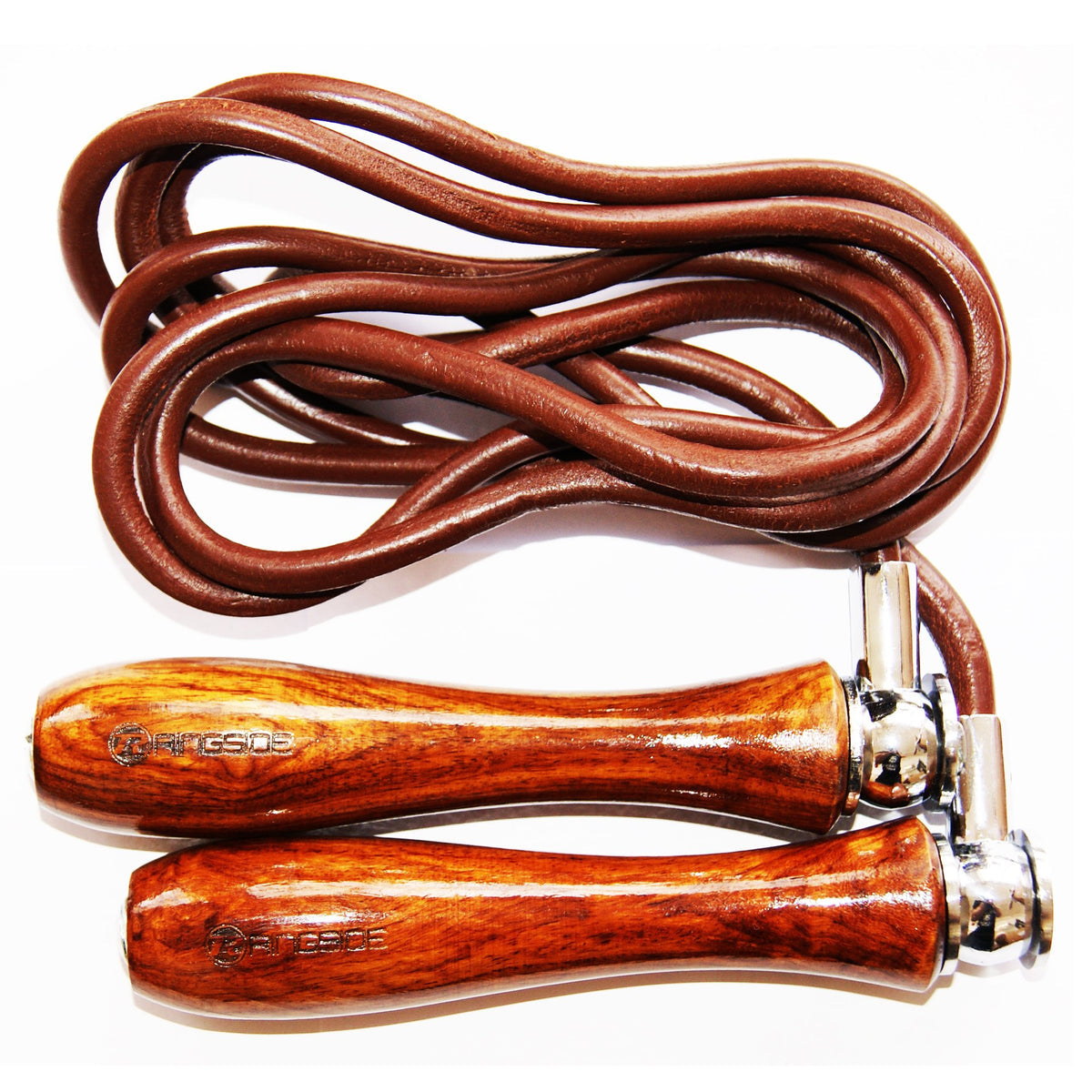 WEIGHTED HANDLE LEATHER SKIPPING ROPE